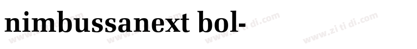 nimbussanext bol字体转换